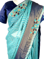 Load image into Gallery viewer, Designer Saree - Pure Chiffon Weaved Saree With 3D Embroidered
