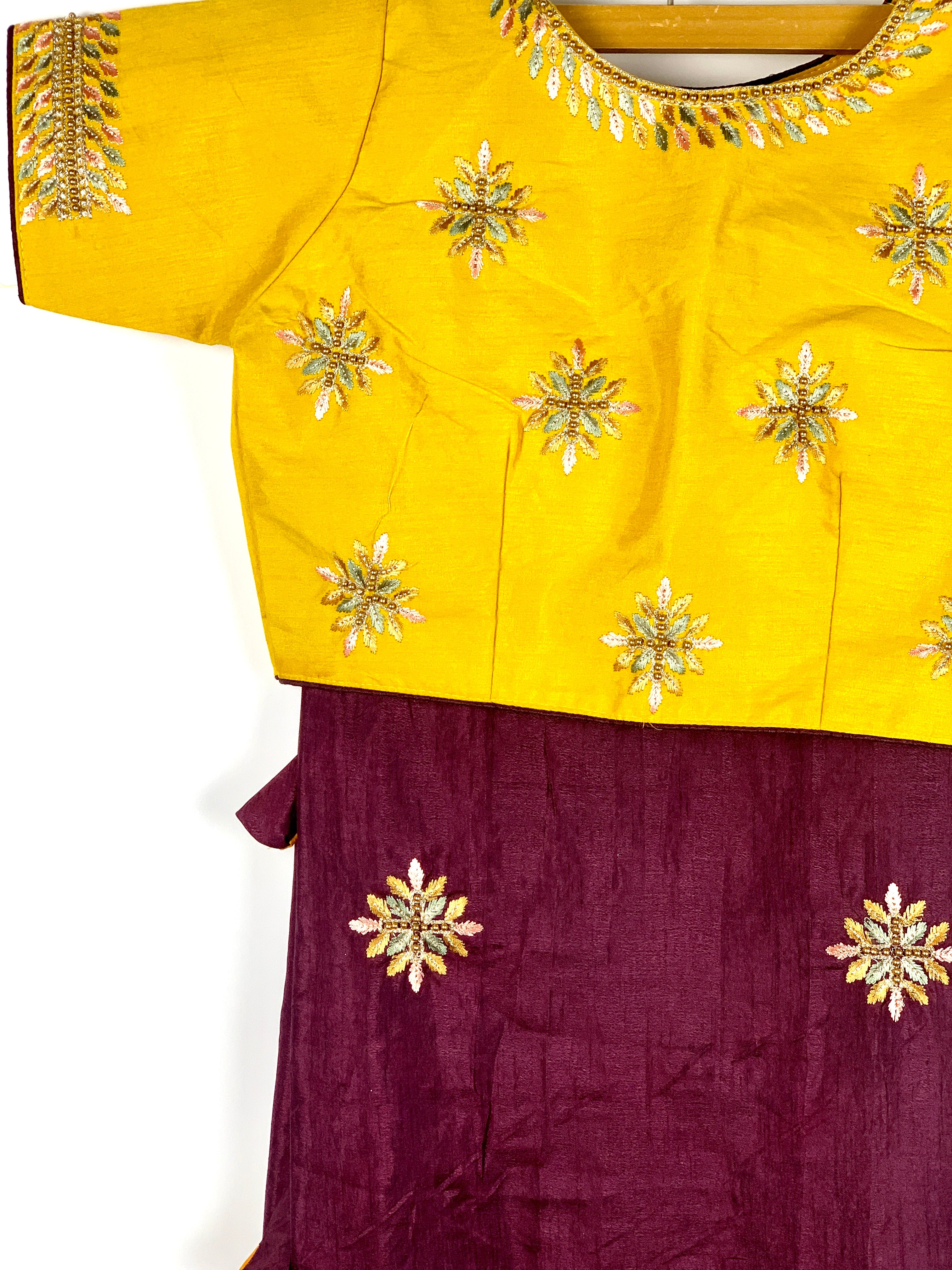 Designer Saree - Pure Dola Silk With embroidery