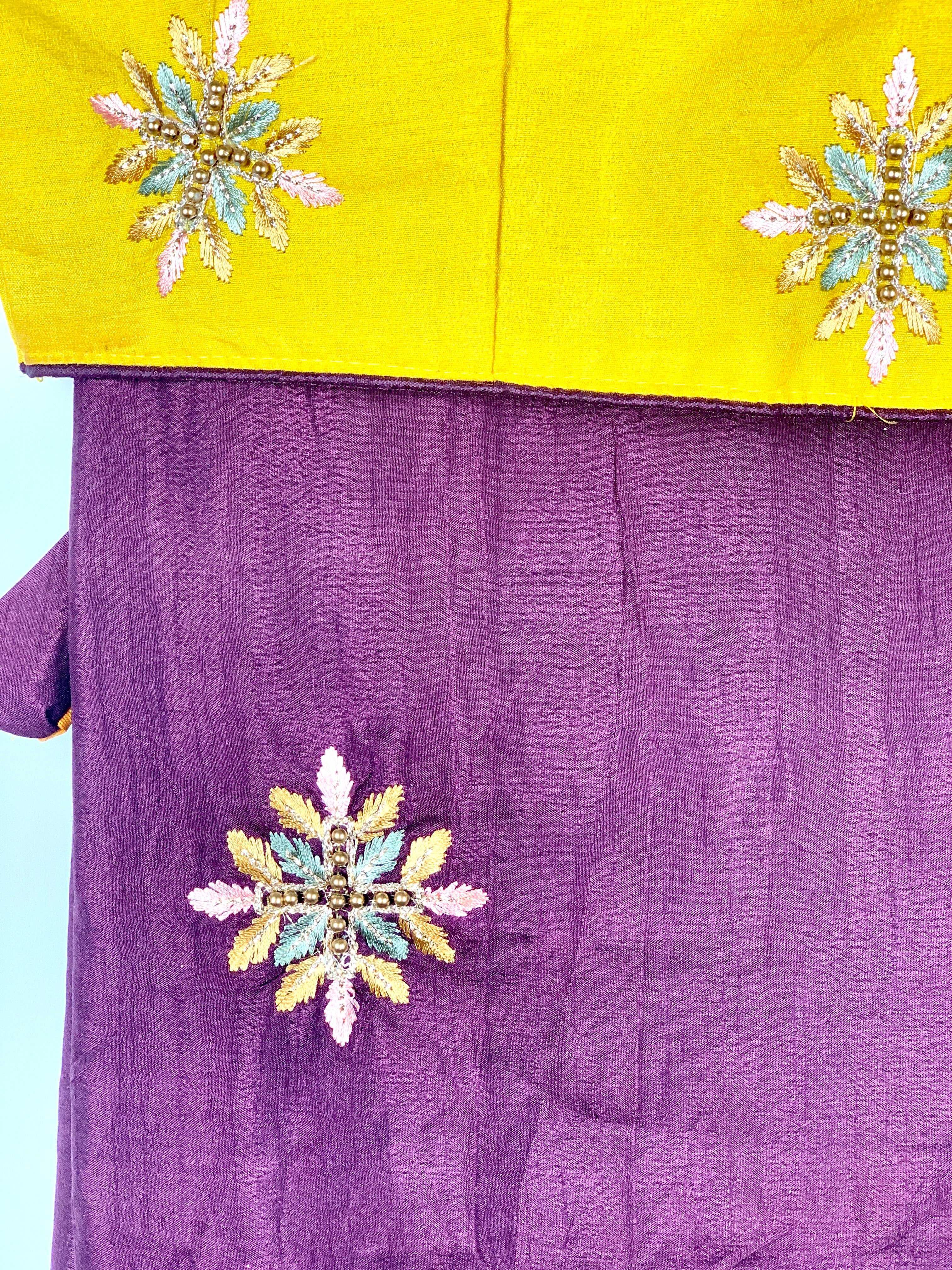 Designer Saree - Pure Dola Silk With embroidery