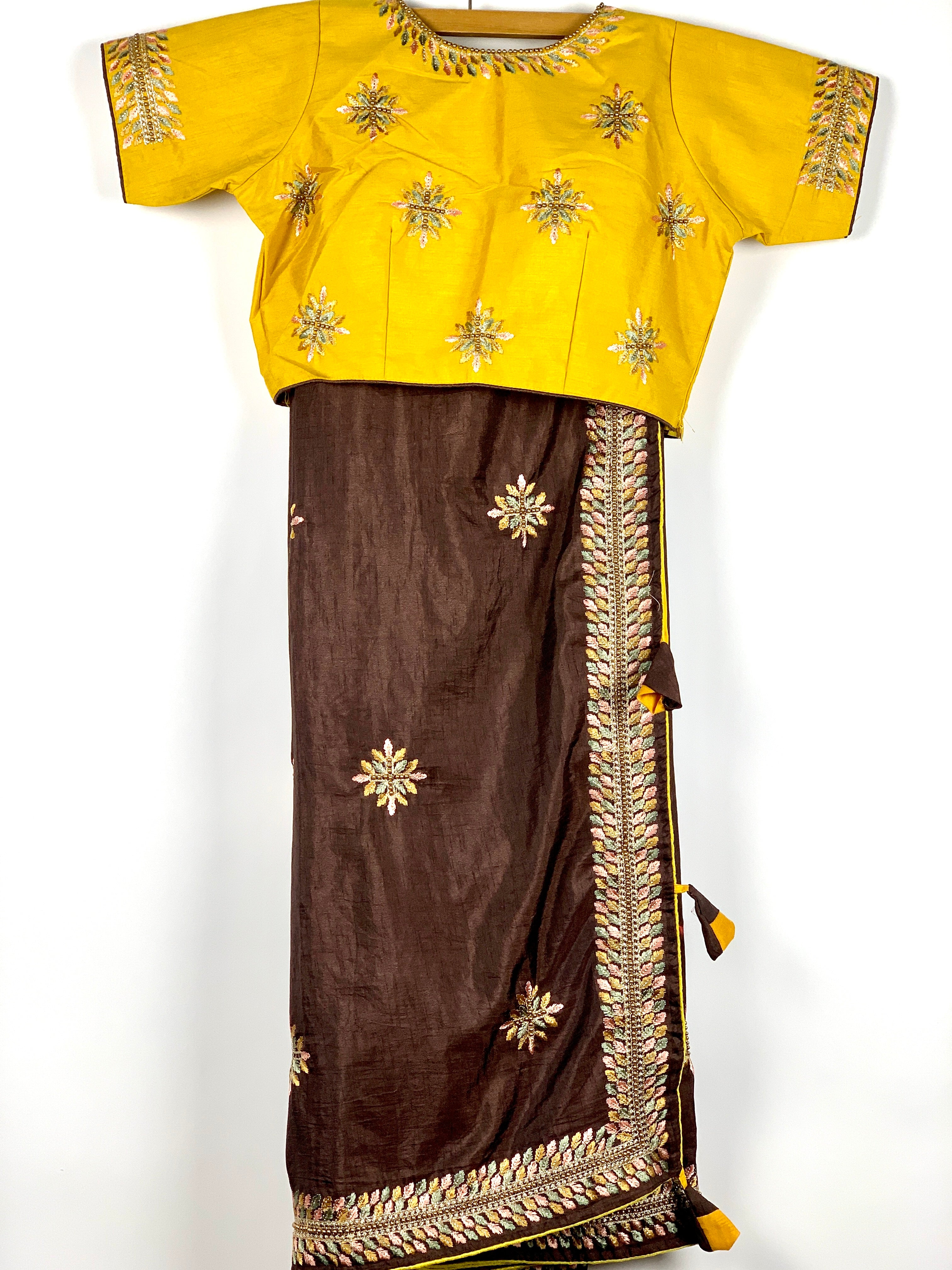 Designer Saree - Pure Dola Silk With embroidery