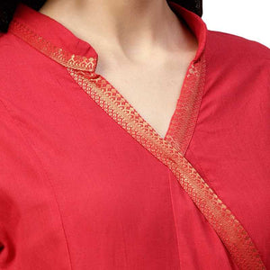 Women Kurta and Palazzo Set Cotton Blend